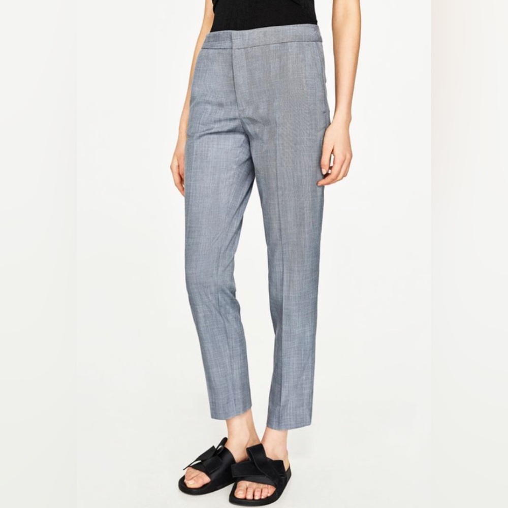Zara Women's Dress Pants light blue 2